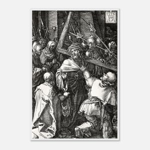 Albrecht Dürer Print: Christ Carrying the Cross, High Renaissance Art, Wooden Frame Option