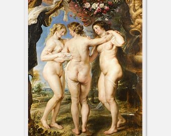 Rubens The Three Graces Print: Flemish Baroque Fine Art