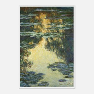 Claude Monet, Water Lilies, Art Print, Impressionism, Archival Paper, Claude Monet Art, Wooden Frame, Giclée Quality, Gift for Art Lovers