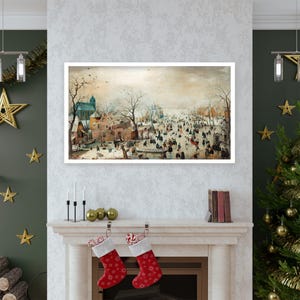 Avercamp Winter Landscape Print: Dutch Golden Age Art (Digital Download)