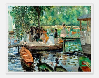 Kunstprint Renoir La Grenouillère – Klassiek muurdecoratie impressionisme