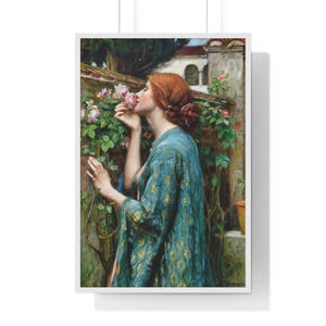John William Waterhouse, The Soul of the Rose or My Sweet Rose, Art Print, Instant Download