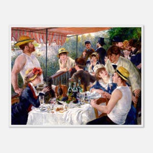 Renoir - Luncheon of the Boating Party Art Print: Vintage French Impressionism