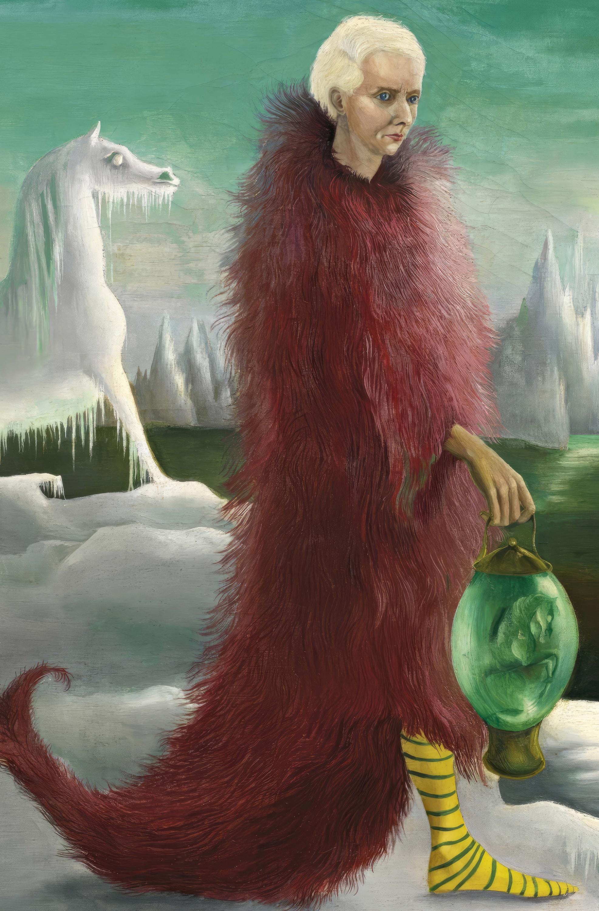Leonora Carrington Max Ernst Portrait, Surrealist Bird Art, Digital ...