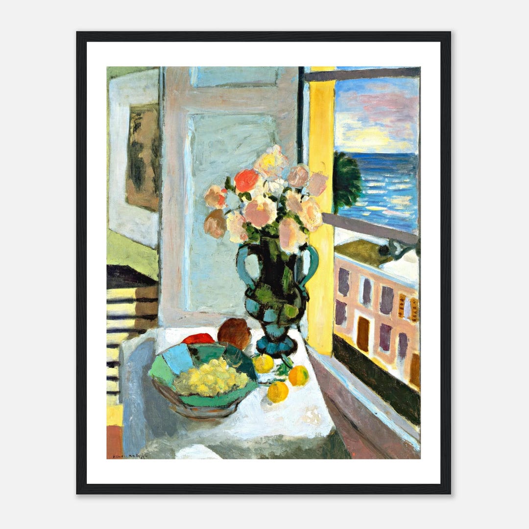 Matisse Roses Henri Matisse Roses by the Window Digital Print, Fauvist Floral Wall ...