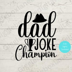 Papa svg png/Papa Witz Champion/Kartenherstellung/Cricut Datei/Dosenkühler/T-Shirt machen/Poster Geschenkideen für Papa
