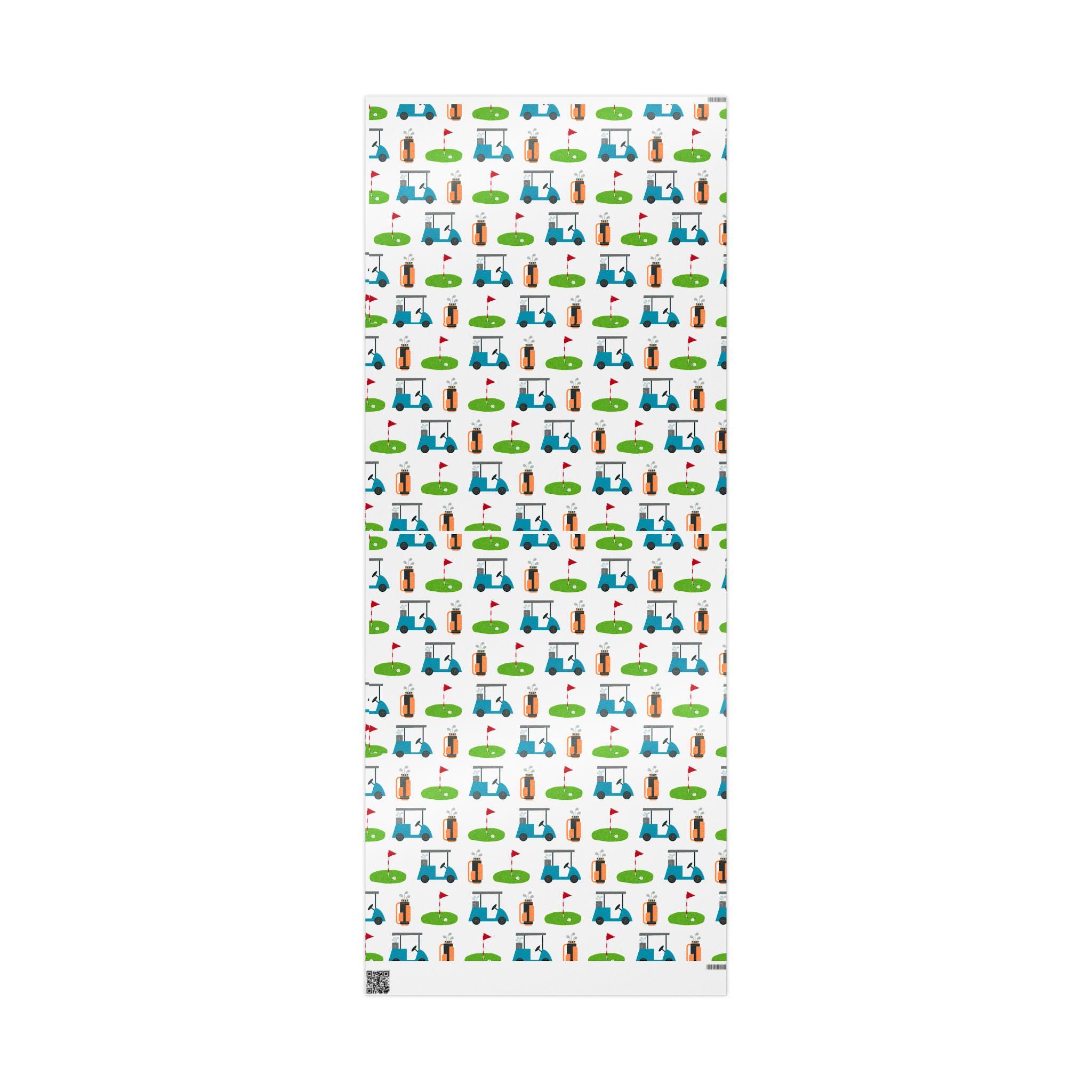 Golf Lovers Gift Wrapping Paper Roll - Golf Themed Present Wrap, 36 ...