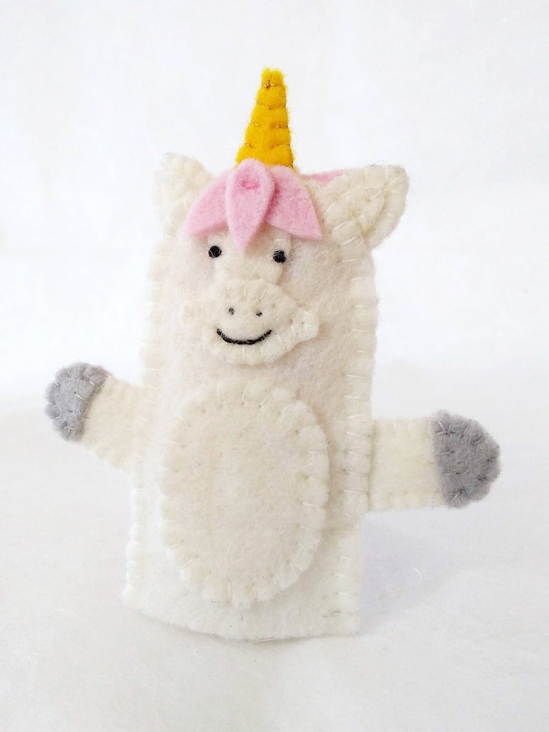 Títere De Mano Unicornio De Peluche – Suave E Interactivo, Para Cuentos Y Juego Creativo, Medidas 30x21x16 Cm, Regalo Para Niños