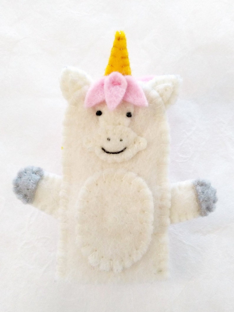 The Puppet Company PC003823 Mi Primer Unicornio, Títere De Mano, Ojos Bordados, Materiales De Calidad, Desde El Nacimiento, Supervisión Adulto