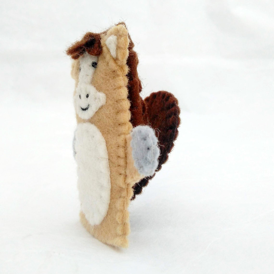 Horse Felt Finger Puppet Horse Felt Finger Puppet Animal Etsy