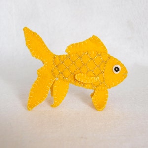 Goldfish finger puppet, goldfish, felt finger puppet, finger puppet, fish, goldfish felt finger puppet, puppet