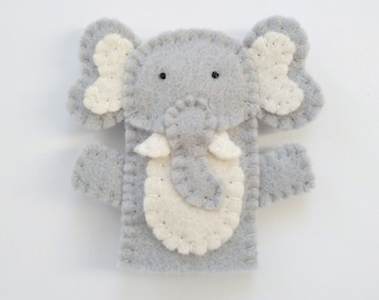 Elephant finger puppet, felt finger puppet, elephant felt finger puppet, finger puppet, elephant puppet, elephant