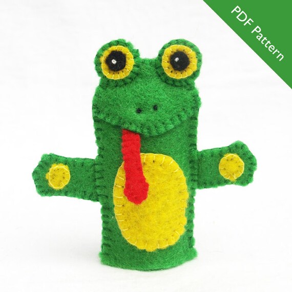 frog finger puppet