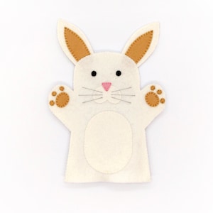 Rabbit hand puppet, felt hand puppet, rabbit felt hand puppet, hand puppet, rabbit puppet, rabbit, bunny hand puppet, bunny, wool felt