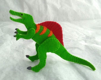 Spinosaurus, spinosaurus puppet, spinosaurus finger puppet, spinosaurus felt puppet, felt finger puppet, dinosaurs finger puppet