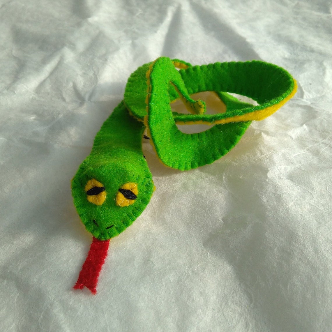 Pattern Snake Felt Finger Puppet Pattern Snake Pattern Etsy
