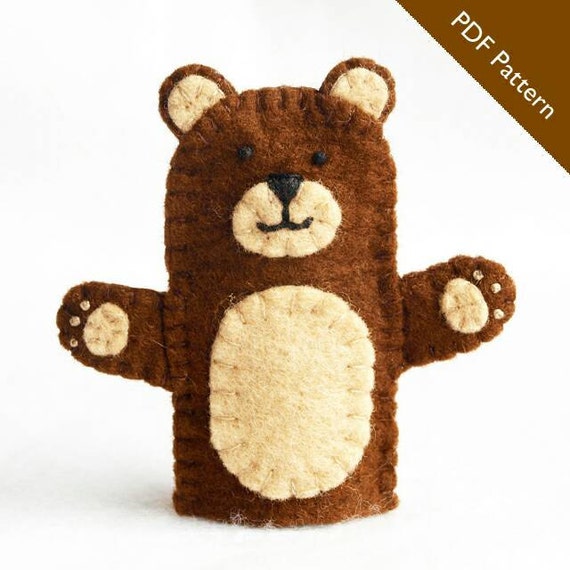bear finger puppet