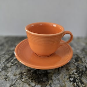 Homer Laughlin Fiestaware Persimmon Cup and Saucer