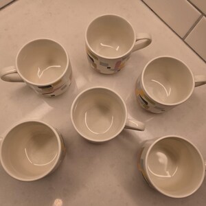 Anthropologie Geometric Color Block Retro Design Mugs - 6 Available 画像 4