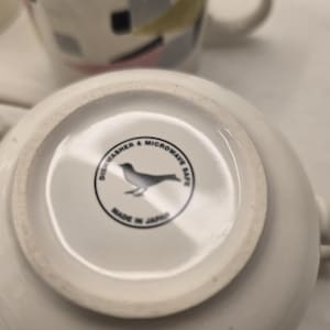 Anthropologie Geometric Color Block Retro Design Mugs - 6 Available 画像 6