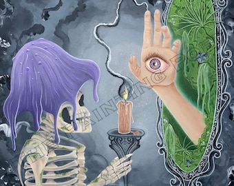 Original painting titled "Reflections of Existence"