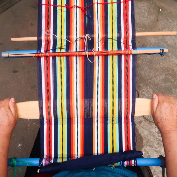 Kit de telar de tejido DIY -Hágalo usted mismo, proyecto de artesanía casera - Tejido de correa trasera