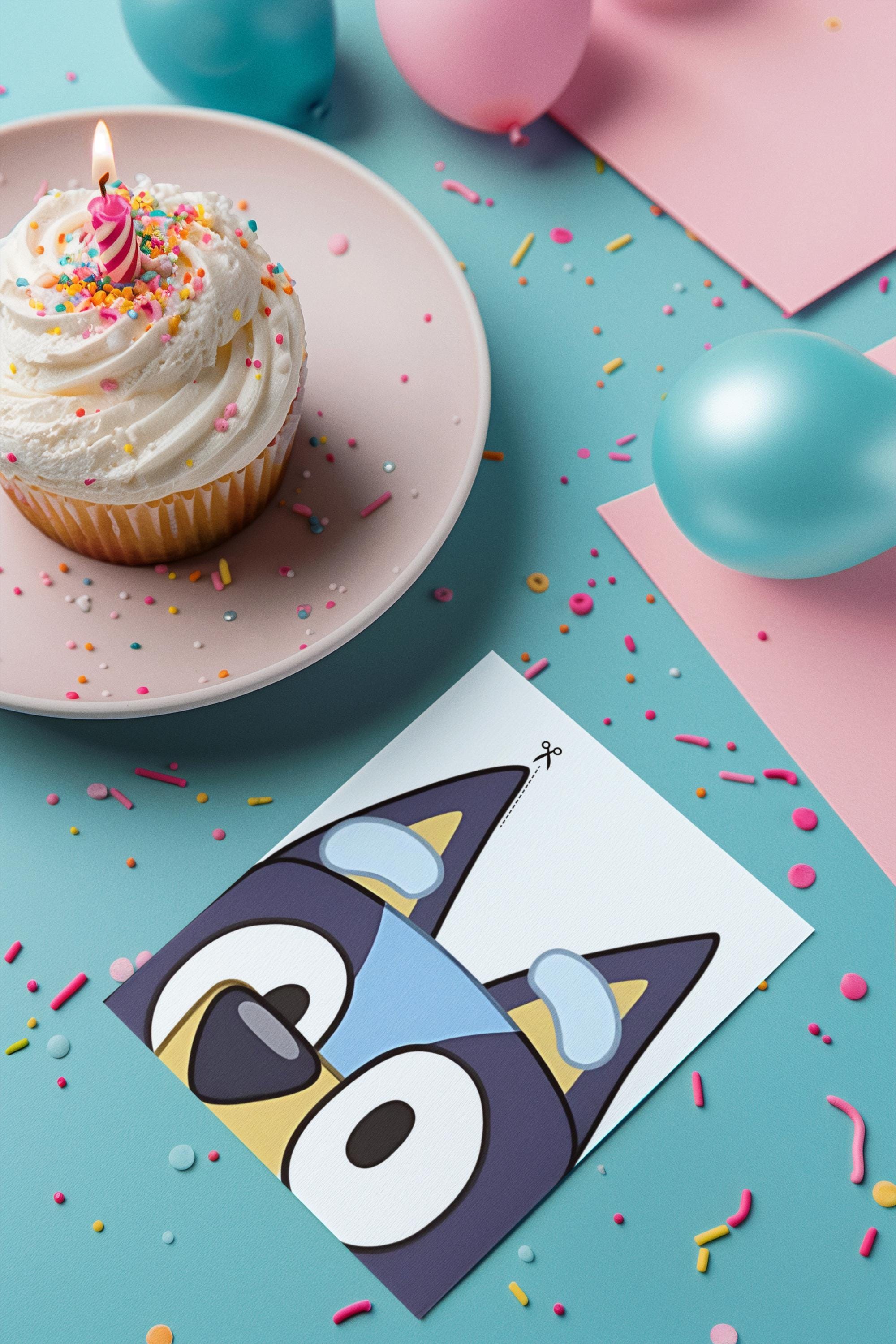 Bluey Episode-Themed Birthday Invitation – 'Serenity Turns Four!'