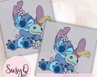 Stitch DTF Transfers, Stitch Disney Transfers, Cute Disney Iron On Transfers, Disney Ready to Press Transfers