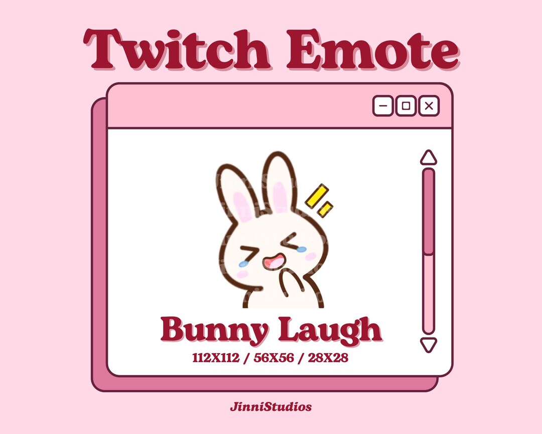Laughing Bunny Twitch Emote (instant Download) - Etsy