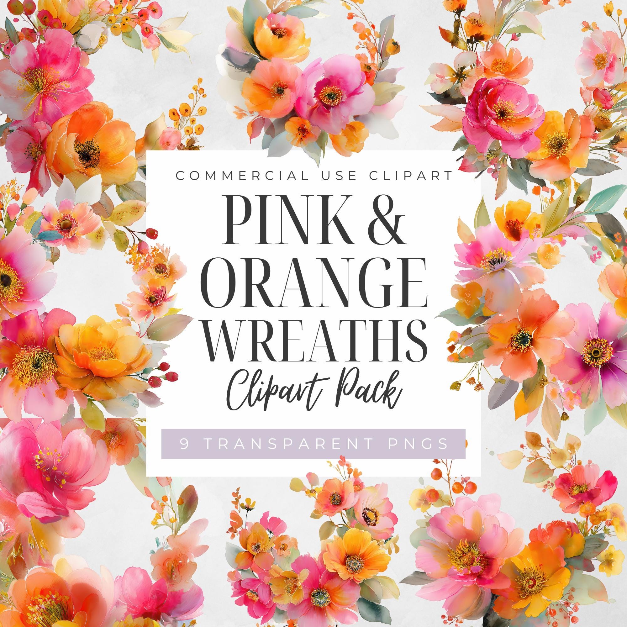 Flores rosa anaranjadas - Etsy México, image size:2000x2000