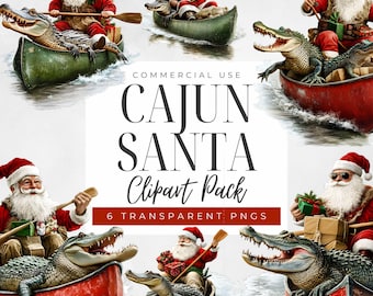 Cajun Santa Clipart, Cajun Christmas Png, Southern Christmas, Southern Png, Merry Christmas Png, Cajun png, Bayou Christmas