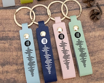 Personalized Spotify Code Keychain,Scannable Music Code Keyring,Music Gift,Spotify Playlist Gift,Music Lover Birthday Gifts,Mothers Day Gift