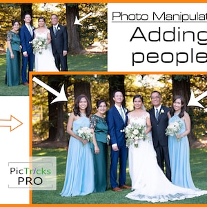 Agregar un ser querido fallecido a la foto / agregar personas / agregar una foto conmemorativa [retoque digital de Photoshop] Servicios de edición de fotos