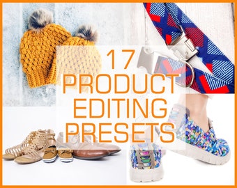 17 PRODUCT PHOTOGRAPHY PRESETS (Lightroom) Photo Editing/ Image Enhance  [ Adobe Lightroom, image editor ] Photo editing presets
