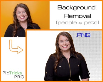 Background removal + Photo Editing for people and pets. [ Photoshop / PNG / Masking ] photo editing service