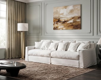 Complete Sofa Covers, Sofa Replacement Covers, White Linen Sofa Covers, Custom Sizes, Custom Sofa Covers.