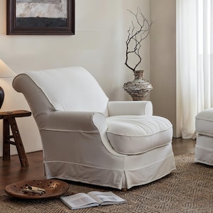 Weiße Baumwoll-Leinen-Sofabezüge, Sofa-Ersatzbezüge, komplette Sofabezüge, Sondergrößen.