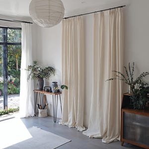 Linen curtains, handmade, simple curtains, beautiful curtains for tea rooms, decorative curtains for living rooms