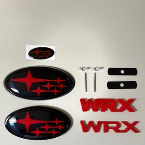 Subaru WRX & WRX STI Badge Bundle – Front, Rear, and Steering Wheel Emblems – Fits 2015-2021 Models – Fast Shipping from Florida