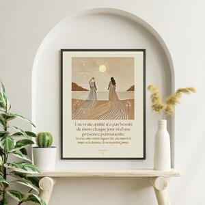 Afiche de buenas vibraciones – Creado con amor en Francia
