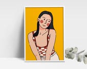 Cute Custom Portrait Custom Hand Drawn Illustration Personalized Line Art Minimal Portrait Profile Picture Art Digital Cartoon Portrait