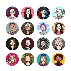 Custom Avatar Photo To Cartoon Portrait Custom Profile Picture Drawing Social Media Icon Illustration Hand Drawn Portrait Commission Art image 2