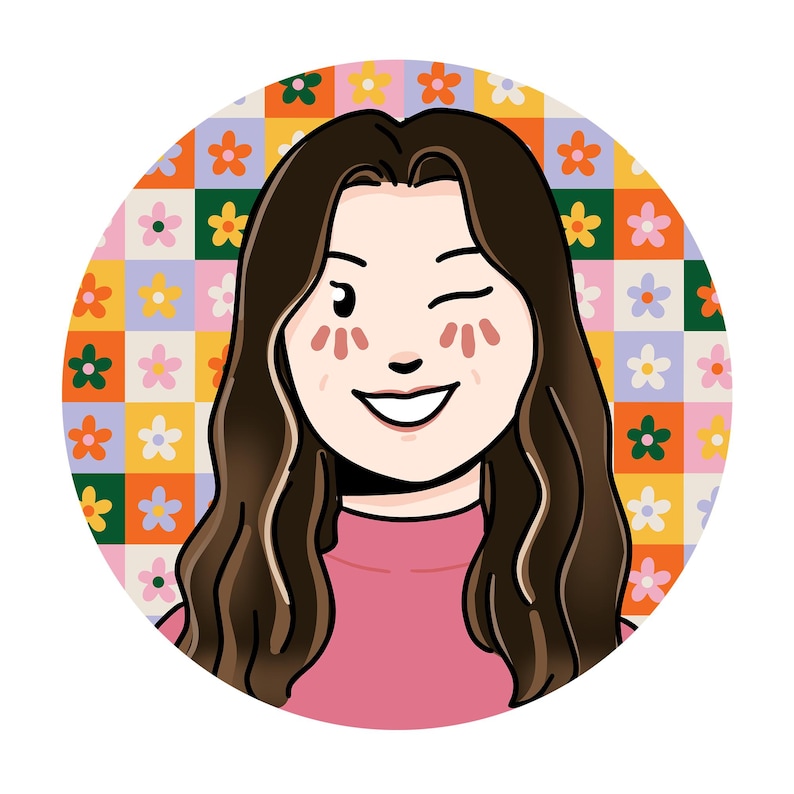 Custom Avatar Photo To Cartoon Portrait Custom Profile Picture Drawing Social Media Icon Illustration Hand Drawn Portrait Commission Art image 10