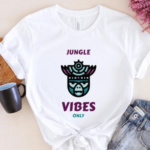 Jungle Vibes Only, Jungle Tee, Nature Lover T-shirt, In The Wild Tee, Monkey Lover, Gift For Her Him