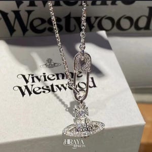 シルバークリスタルヴィヴィアン・ウェストウッドブローチ Vivienne Westwood Brooch - Etsy