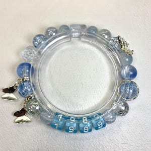 Pulsera de la amistad de 1989, pulsera de la amistad de Taylor, pulsera con dijes de Eras, pulsera hecha a mano, joyería personalizada, para Swiftys, gira de Eras