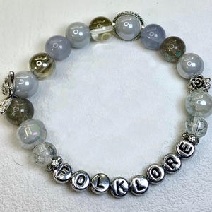 Pulsera de la amistad Folklore, pulsera de la amistad Taylor, pulsera con dijes Eras, pulsera hecha a mano, joyería personalizada, para Swiftys, gira Eras