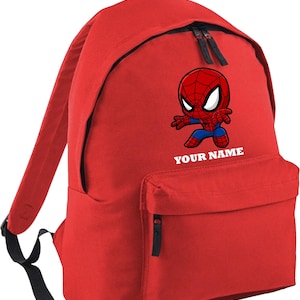 Personalized Spidey School Backpack, Spider-man with Name Back to School Gift For Kids, Backpack Spidey Gift Bag