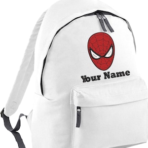 Embroidered Spider-Man Personalized children  back pack boys, girls Kids back to school. School/Nursery, Spider man School bag
