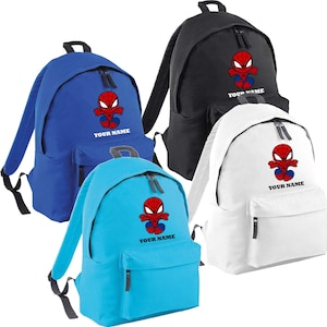 Personalized School Backpack, Spider-man with Name Back to School Gift For Kids, Backpack Spidey Gift Bag